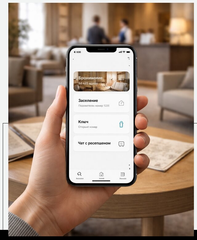 Мобильное приложение для гостей отеля в Лобне, управление сервисом
